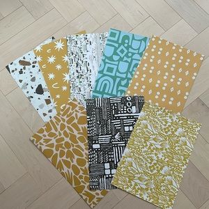 NEW Gift Wrap, Minted, Assorted modern patterns. Sold together or by sheet.